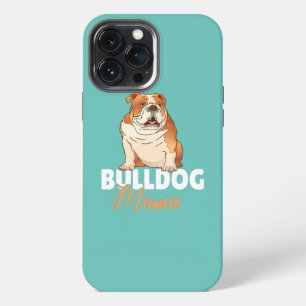 Funda Para iPhone 13 Pro Max Mamá Bulldog inglesa Mamá Perro Cute