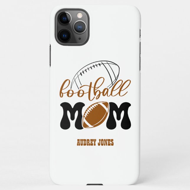 Funda Para iPhone Mamá de fútbol de Cute (Reverso)