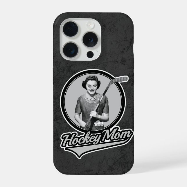 Funda Para iPhone Mamá de Hockey (Reverso )