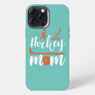 Funda Para iPhone 13 Pro Max Mamá de Hockey Femenino Madre Mamá