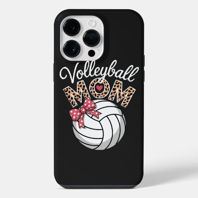 Funda Para iPhone Mamá de voleibol (Reverso )