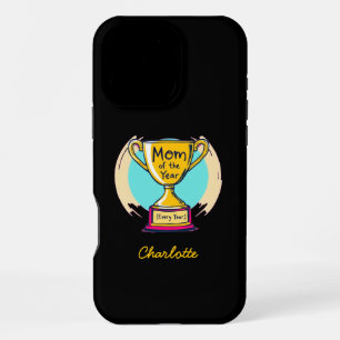 Funda Para iPhone 16 Pro Max Mamá del Año Día de la Madre Personalizado