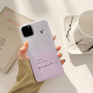 Funda Para iPhone 14 Mama Escritura Chic y Corazón con Nombres de Niñ