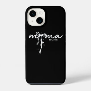 Funda Para iPhone 14 Mama Est Personalizada en Blanco y Negro