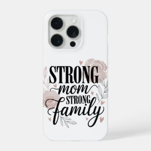Mamá Fuerte Familia Fuerte Arte de Cita Floral
