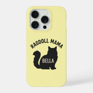 Mamá Gato Ragdoll Silueta Nombre Personalizado
