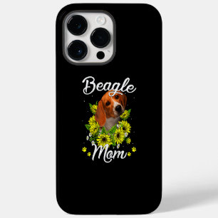 Funda Para iPhone 14 Pro Max Mamá Perro Día del Padre/ Madre Beagle Girasol 