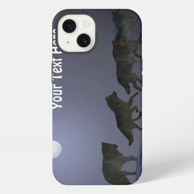 Funda Para iPhone Manada de lobos (Reverso )