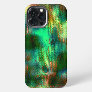Funda Para iPhone 13 Pro Max Mancha de barniz y mezcla de textura, amarillo ver