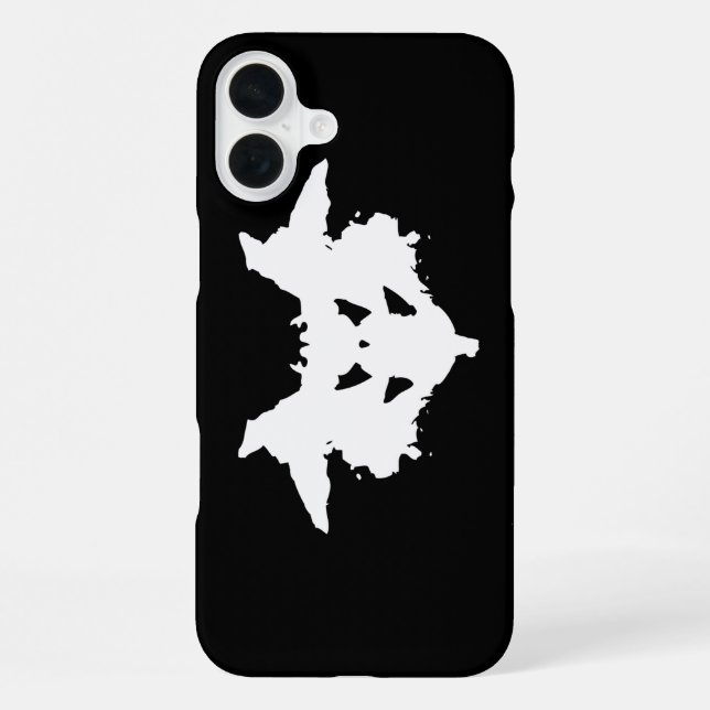 Funda Para iPhone Mancha de tinta de Rorschach (Reverso )