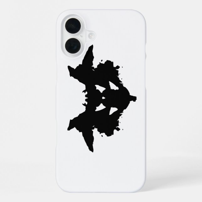 Funda Para iPhone Mancha de tinta de Rorschach (Reverso )