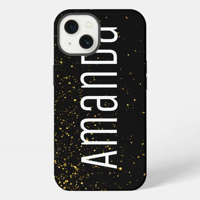 Funda Para iPhone Manchado de oro (Reverso )