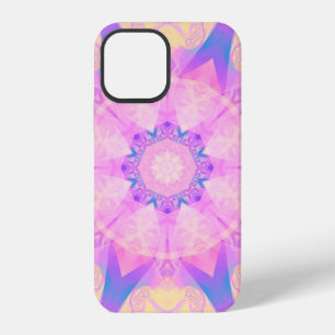 Funda Para iPhone 12 Mandalá abstracto retro digital. Flor brillante. B