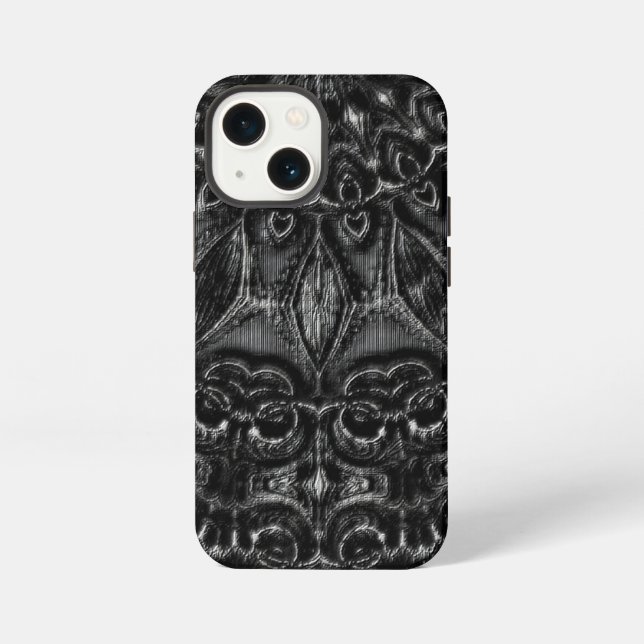Funda Para iPhone Mandalá de Carbón  (Reverso )