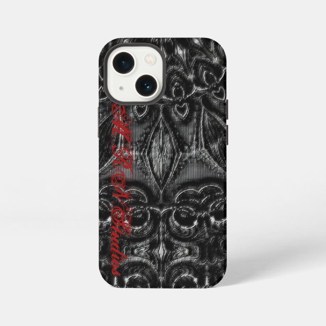 Funda Para iPhone Mandalá de Carbón  (Reverso )