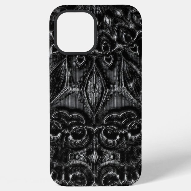 Funda Para iPhone Mandalá de Carbón  (Reverso )