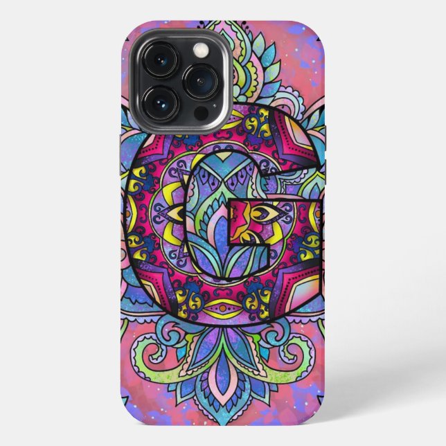 Funda Para iPhone Mandalá de la letra G (Reverso )
