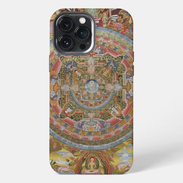 Funda Para iPhone Mándala de la Vida de Buda (Reverso )