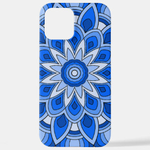 Funda Para iPhone 12 Pro Max Mandala en azul