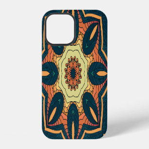 Funda Para iPhone 12 Mandala étnica: patrón de cosecha ininterrumpida