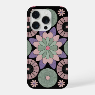 Mándala Floral Retro Pastel Simetría