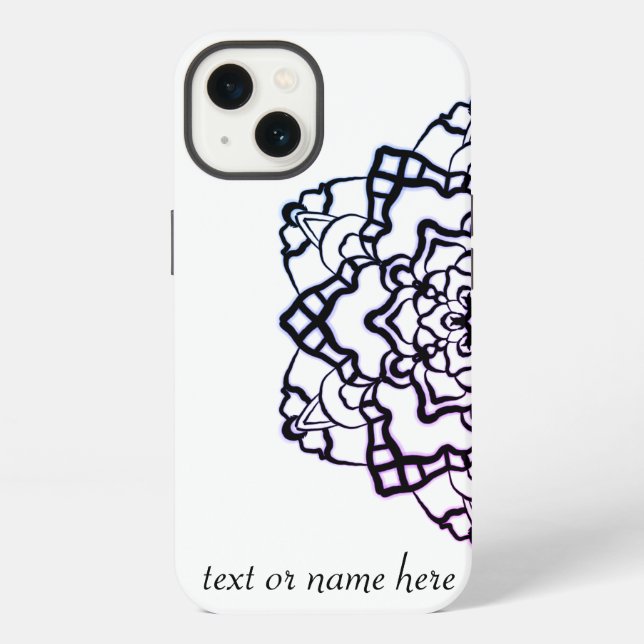 Funda Para iPhone Mandala personalizado  (Reverso )