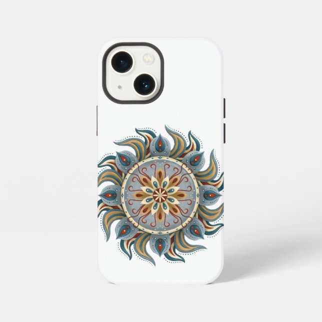 Funda Para iPhone Mandalá pictórico (Reverso )
