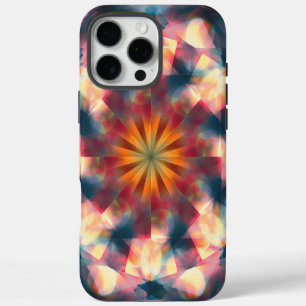 Funda Para iPhone 16 Pro Max Mandalá Psicodélico Prismático Caleidoscópico