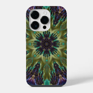 Funda Para iPhone 14 Pro Mandalá psicodélico retro hippie trippy boho chic