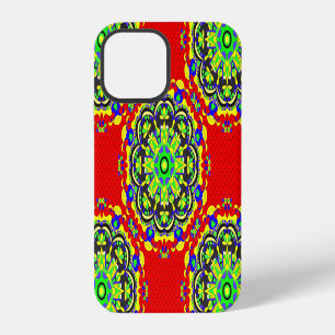 Funda Para iPhone 12 Mandala Tribal: Ilustración Vintage Sin Costuras