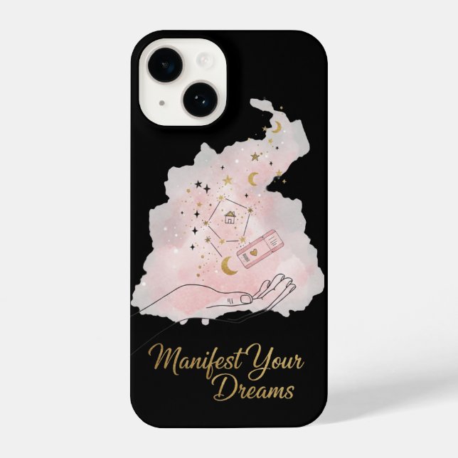 Funda Para iPhone Manifest Your Dreams - Celestial Magic Hand Aesthe (Reverso )