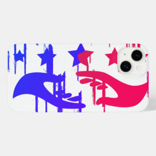 Funda Para iPhone 14 Plus Mano a mano - Un colorido pacto por el cambio