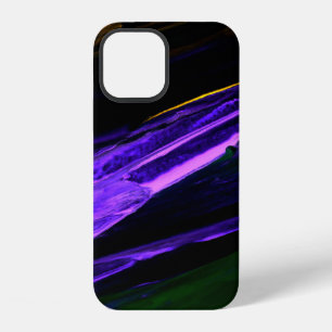 Funda Para iPhone 12 Mano abstracta creativa azul neón, verde y púrpura