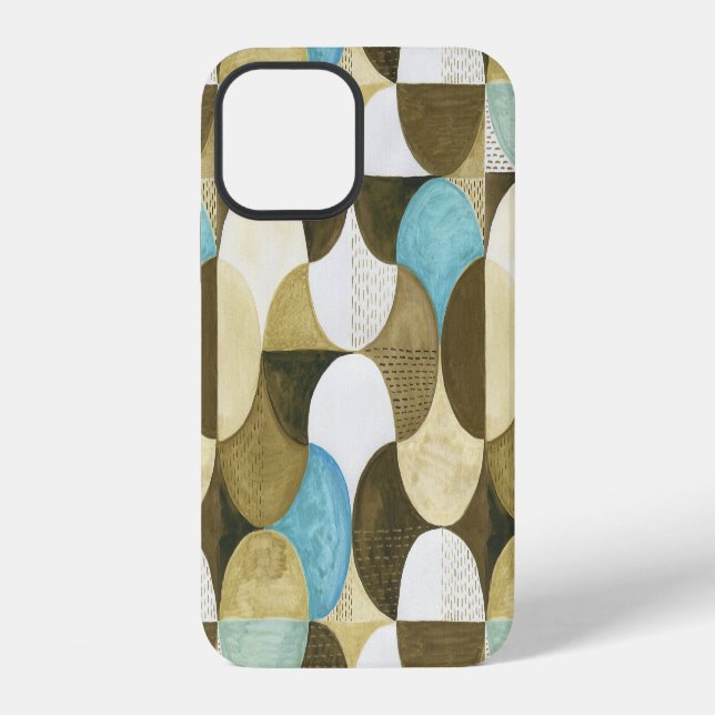 Funda Para iPhone Mano de acuarela abstracta dibujada (Reverso )