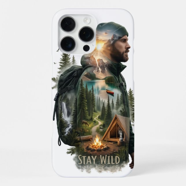 Funda Para iPhone Mantén Fiera Doble Exposición (Reverso )