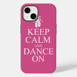 Funda Para iPhone 14 Mantén la Calma y Baila con Zapatos de Bailarina R