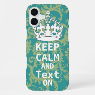 Funda Para iPhone 16 Plus MANTÉN LA CALMA Y ENVÍA MENSAJES DE TEXTO cambia a