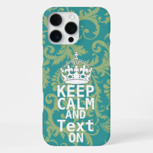Funda Para iPhone 16 Pro Max MANTÉN LA CALMA Y ENVÍA MENSAJES DE TEXTO cambia a