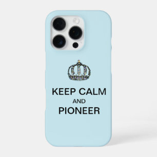 FUNDA PARA iPhone 16 PRO MANTÉN LA CALMA Y PIONERO