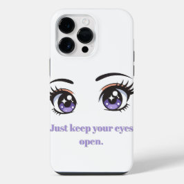 Funda Para iPhone 14 Pro Max "Mantén los ojos abiertos" Fundas de teléfono con 