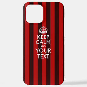 Funda Para iPhone 12 Pro Max Mantener la CALMA y el texto personalizados