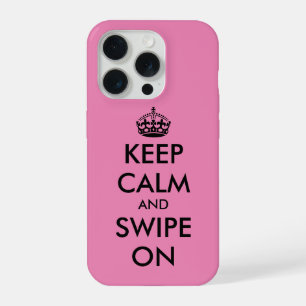 Mantenga la calma y gire un Funda pro iPhone 15 ro