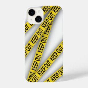 Funda Para iPhone 14 Manténgase alejado y no cruce la cinta de la polic