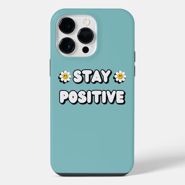 Funda Para iPhone Mantente Positivo (Reverso )