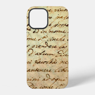 Funda Para iPhone 12 manuscrito antiguo del siglo XVII escrito en tinta