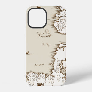 Funda Para iPhone 12 Mapa antiguo del Mar del Norte, Gran Bretaña y Esc