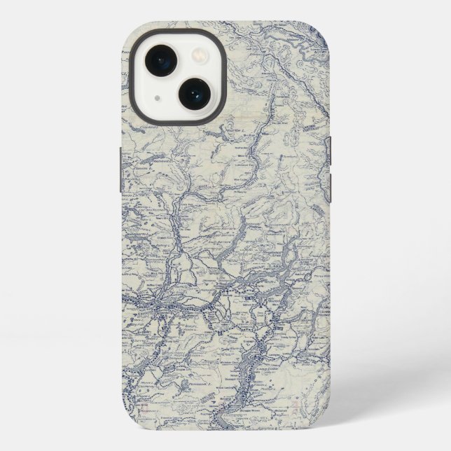 Funda Para iPhone Mapa auto 2 de los rastros del funcionario 1925 de (Reverso )