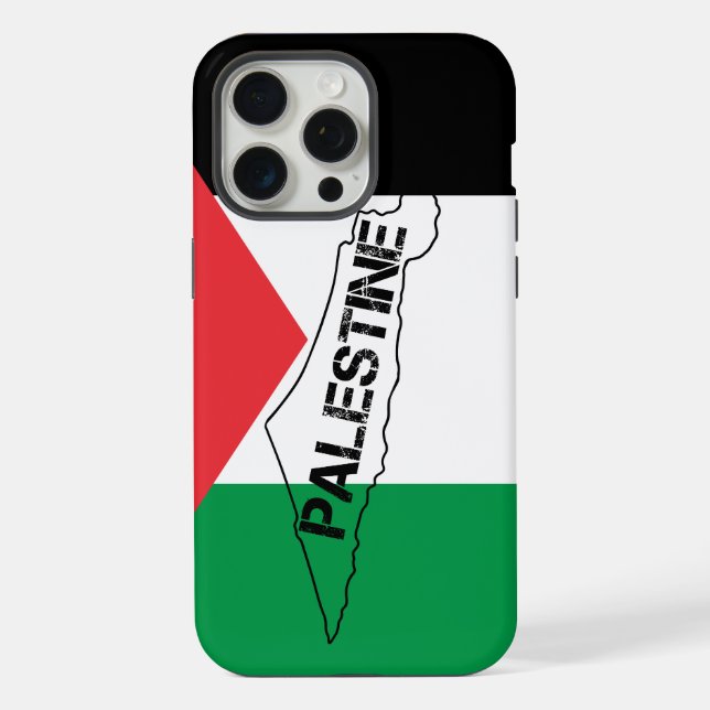 Funda Para iPhone Mapa de Palestina Libre con bandera palestina (Reverso )