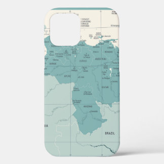 Funda Para iPhone 12 Mapa de Venezuela - Illu vintage de alta calidad