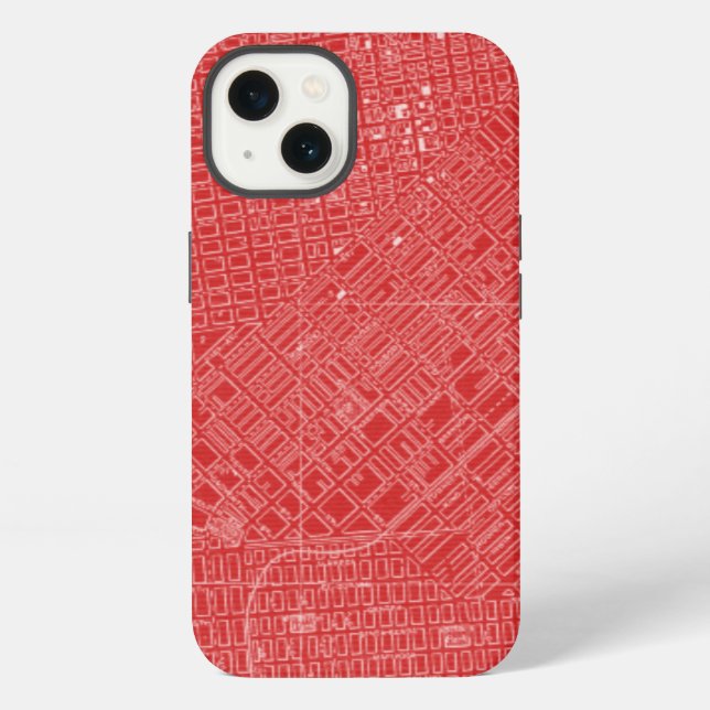 Funda Para iPhone Mapa gráfico de San Francisco (Reverso )